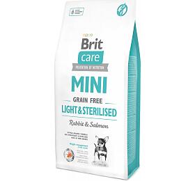 Granule pro psy Brit Care Mini Light &amp; Sterilised, 7 kg