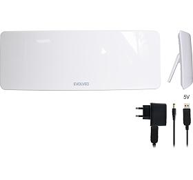 EVOLVEO Xany 1, 230/5V, aktivn pokojov antna DAB+/DVB-T2, filtr LTE,4G,5G (tdexany1)