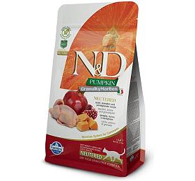 N&amp;D Pumpkin CAT Neutered Quail &amp; Pomegranate 5kg