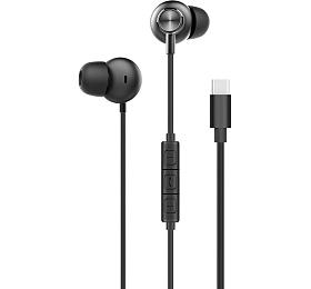 Sluchtka s mikrofonem Forever USB-C ern
