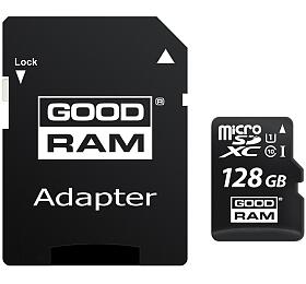 Pamov karta GOODRAM MicroSDXC 128GB CL10 UHS1+adap