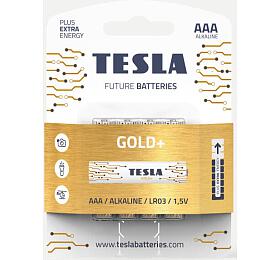 TESLA GOLD+ alkalick baterie AAA (LR03, mikrotukov, blister) 4 ks (1099137017)