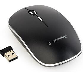 Bezdrátová myš GEMBIRD MUSW-4B-01, černá