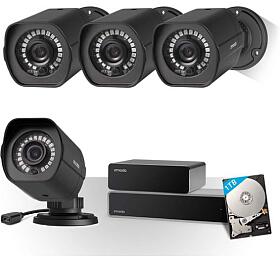 ZMODO ZS-2004-B-1TB - 8CH kamerov systm NVR, 1TB HDD, 4x1080P IR kamery (UMNP10070)