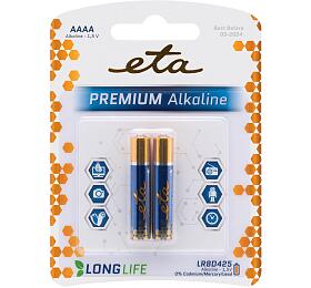 Baterie alkalick ETA PREMIUM ALKALINE AAAA, blistr 2ks