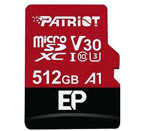 PATRIOT patriot V30 A1/micro SDXC/512GB/UHS-I U3 / Class 10/+ Adaptr (PEF512GEP31MCX)