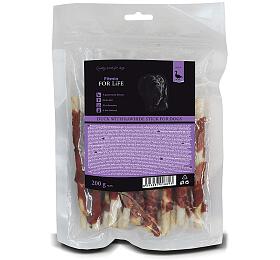 FITMIN FFL dog treat duck with rawhide stick, 200g