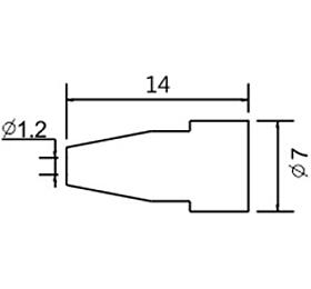 Hrot N5-7/ZD553 pr.1.2mm (ZD-8915) TIPA