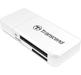 Transcend RDF5 USB 3.0 teka pamovch karet SDHC (UHS-I)/SDXC (UHS-I)/microSDHC (UHS-I)/microSDXC (UHS-I), bl (TS-RDF5W)