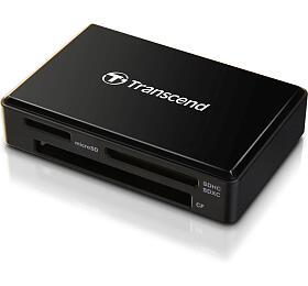 Transcend RDF8 USB 3.0 teka pamovch karet SDHC/SDXC (UHS-I), microSDHC/SDXC (UHS-I), CompactFlash (UDMA7), ern (TS-RDF8K2)