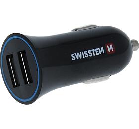 SWISSTEN CL ADAPTR 2,4A POWER 2x USB + KABEL USB-C