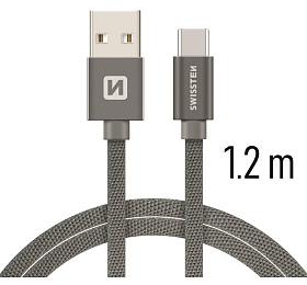 DATOV KABEL SWISSTEN TEXTILE USB / USB-C 1,2 M ED