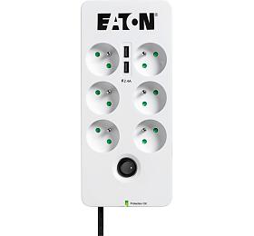EATON Protection Box 6 USB FR, pepov ochrana, 6 vstup, zaten 10A, 2x USB port (PB6UF)