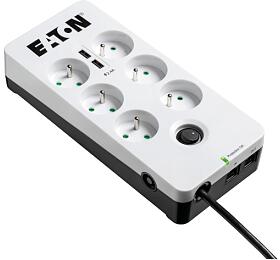 EATON Protection Box 6 USB Tel@ FR, pepov ochrana, 6 vstup, zaten 10A, tel., 2x USB port (PB6TUF)