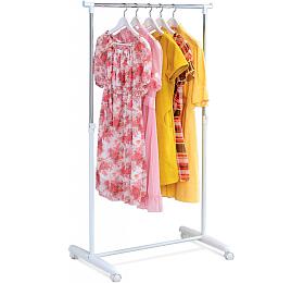 Stojan na aty, jednoramenn, bl barva, kov / plast, chrom Autronic (ABD-1201 WT)