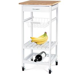 Regál, mdf, bílá, DR-044 Autronic