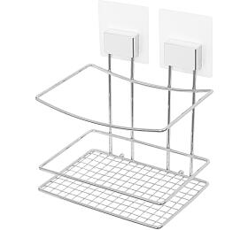 Samolepicí koupelnový košík Compactor Bestlock Magic systém bez vrtání, chrom