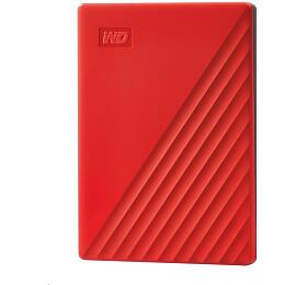 Western Digital WD My Passport Portable 2TB, Extern HDD, USB 3.0, erven (WDBYVG0020BRD-WESN)