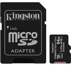 Kingston CANVAS Plus 64GB microSDXC UHS-I class 10