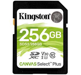 Pamov karta Kingston SDXC Canvas Select Plus 256GB U3 V30 CL10 100MB/s (SDS2/256GB)