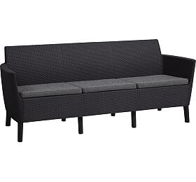 SALEMO 3 seater sofa - grafit Keter