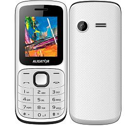 Mobilní telefon Aligator D210 Dual SIM, bílo-černý (AD210WB)