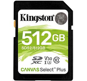 KINGSTON Canvas Select Plus 512GB SDXC / UHS-I / CL10 (SDS2/512GB)