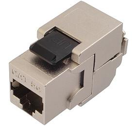 Solarix keystone c5e STP RJ45 ern samoezn SXKJ-5E-STP-BK-SA (25286702)