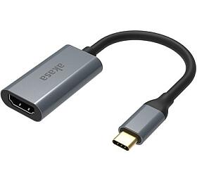 AKASA adaptér USB Type-C na HDMI / AK-CBCA24-18BK / 1x USB Type-C / 1x HDMI / 18cm