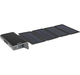 Solární powerbanka Sandberg Solar 4-Panel 25000 mAh, černá (420-56)