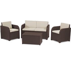 Zahradn nbytek Keter Modena set s lonm stolem hnd / taupe