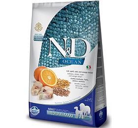 N&D OCEAN DOG LG Adult M/L Codfish & Orange 2,5kg