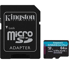 Pamov karta KINGSTON Canvas Go! Plus 64GB microSDXC + SD Adapter (SDCG3/64GB)