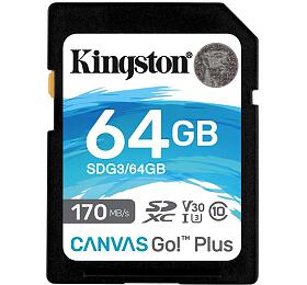 Pamov karta KINGSTON Canvas Go! Plus 64GB SDXC 170R/90W CL10 U3 V30 (SDG3/64GB)