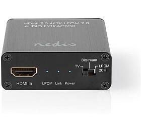 Pevodnk HDMI/Jack 3,5mm+Toslink NEDIS VEXT3470AT