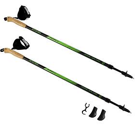 Spokey RUBBLE Hole Nordic Walking, 2dln, systm Antishock, erno-zelen