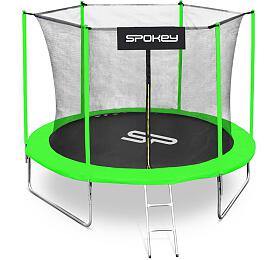 Trampolna Spokey JUMPER II, erno-zelen, prmr 305 cm, v. ochrann st a ebku