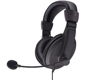 Sandberg PC sluchtka SAVER Large USB headset s mikrofonem, ern (325-27)