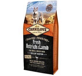 Granule pro psy Carnilove Fresh Ostrich&amp;Lamb for Small Breed, 6kg