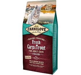 Granule pro koky Carnilove Fresh Carp &amp; Trout Sterilised Adult, 6kg