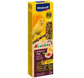Vitakraft Bird Kräcker Kanár meruňka+fík tyč 2ks