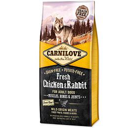 Granule pro psy Carnilove Fresh Chicken &amp; Rabbit for Adult, 12kg