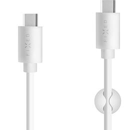 Dlouh datov a nabjec kabel FIXED s konektory USB-C/USB-C a podporou PD, USB 2.0, 2 metry, 60W, bl