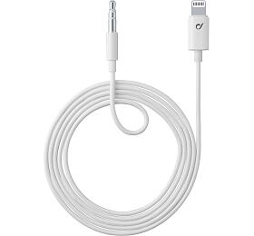 Audio kabel Cellularline Aux Music Cable, konektory Ligtning + 3,5 mm jack, MFI certifikace, bl