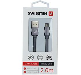 DATOV KABEL SWISSTEN TEXTILE USB / MICRO USB 2,0 M ED