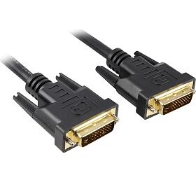 PremiumCord kabel DVI-D-DVI-D 24+1 dual-link 1m