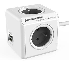 PowerCube Extended USB zásuvka šedá