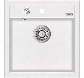 Dřez Concept DG00C50wh Cubis granitový bílý