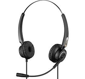 Sandberg PC sluchtka USB Pro Stereo Headset s mikrofonem, ern (126-13)