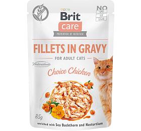 Brit Care Cat Fillets in&amp;nbsp;Gravy Choice Chicken 85g